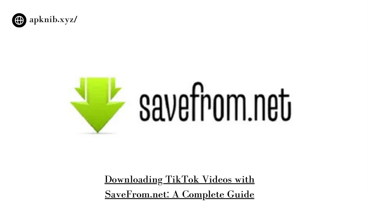 Downloading TikTok Videos with SaveFrom.net: A Complete Guide